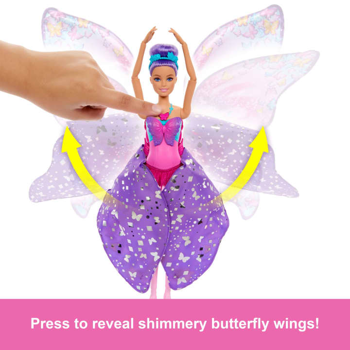 Barbie - Dreamtopia Dance And Flutter Butterfly Doll - 32.5cm