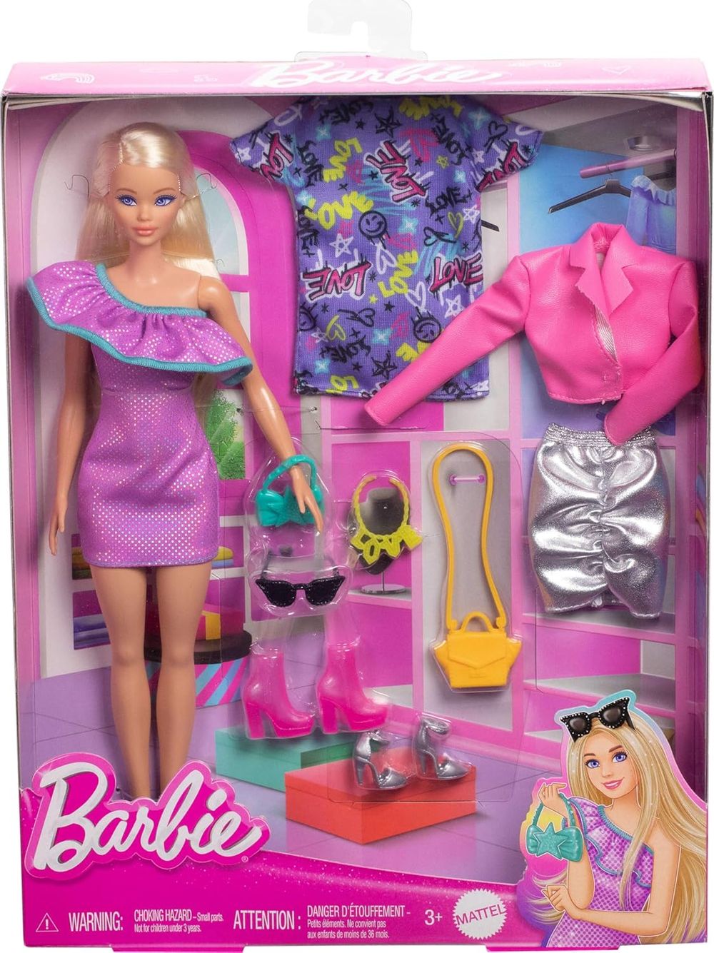 Barbie - Doll And Party Fashions Set