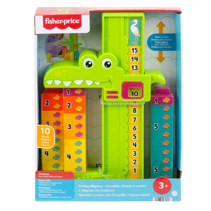 Fisher-Price Adding Alligator Early Learning Toy Multicolor 11 Pcs