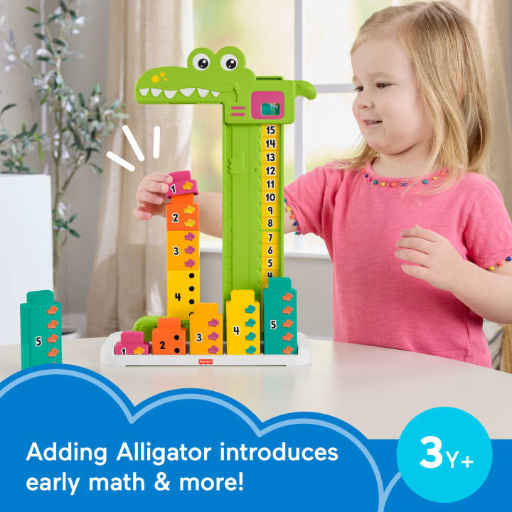 Fisher-Price Adding Alligator Early Learning Toy Multicolor 11 Pcs
