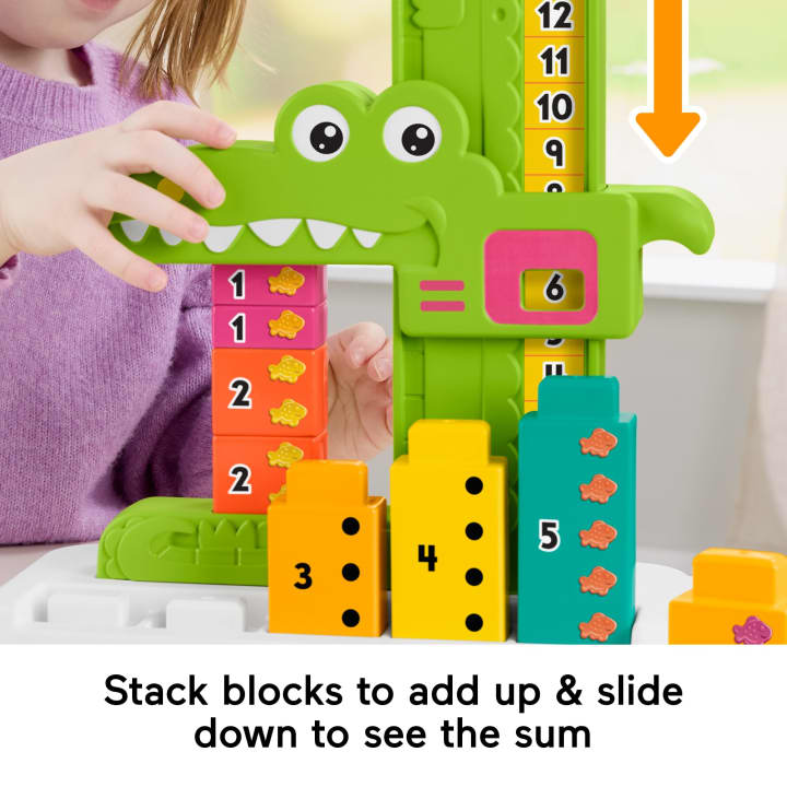 Fisher-Price Adding Alligator Early Learning Toy Multicolor 11 Pcs