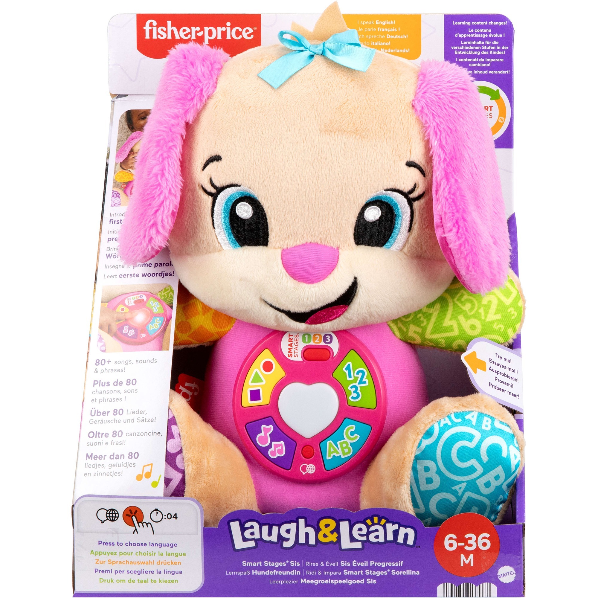 Fisher-Price Smart Stages Sis Musical Plush With Lights And Learning Songs