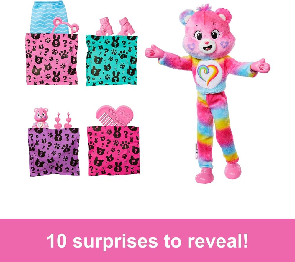 Barbie - Cutie Reveal Care Bears Series 2 - Togetherness Bear