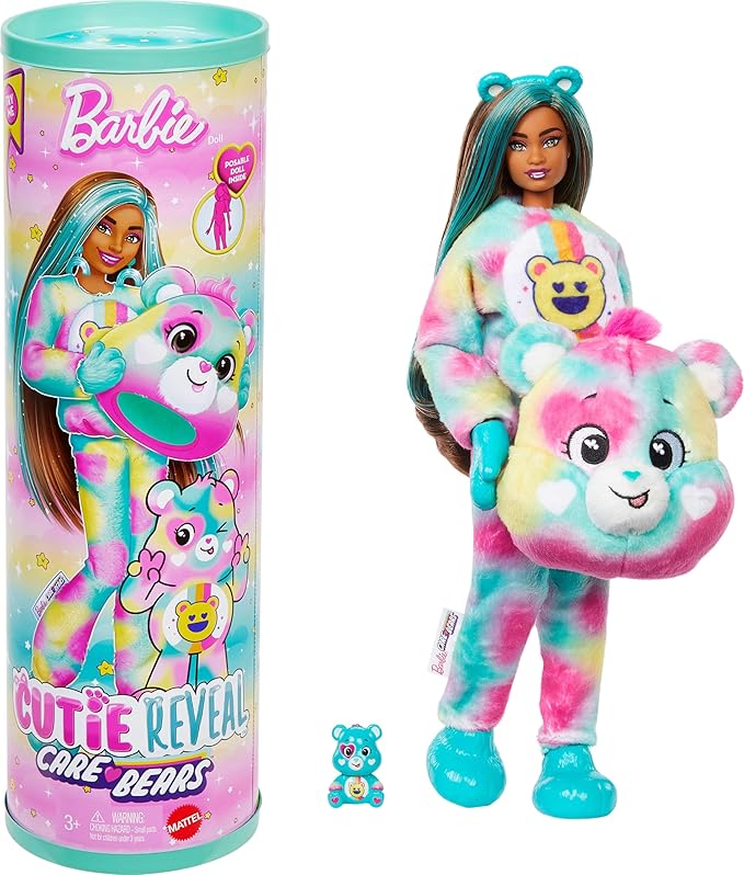 Barbie - Cutie Reveal Care Bears Series 2 - Good Vibes Bear
