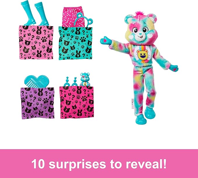 Barbie - Cutie Reveal Care Bears Series 2 - Good Vibes Bear