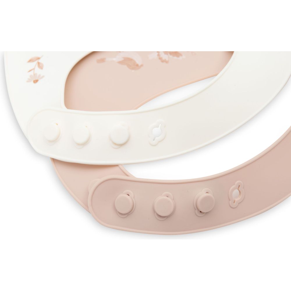 Jollein Baby Silicone Bibs - Lovely Birds - 2 Pc Set