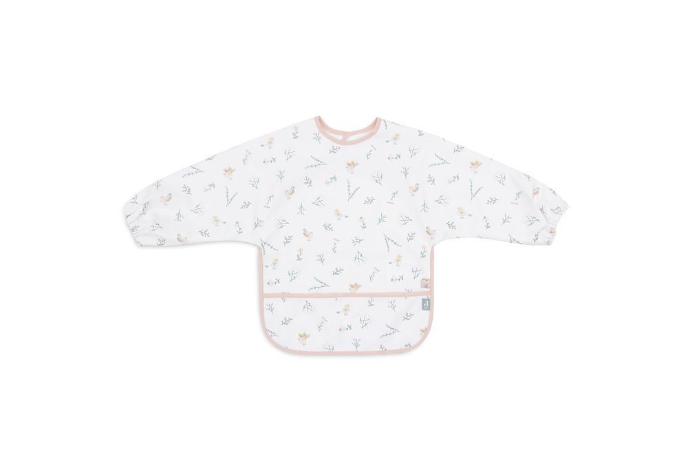Jollein Baby's Waterproof Bib With Sleeves - Lovely Birds
