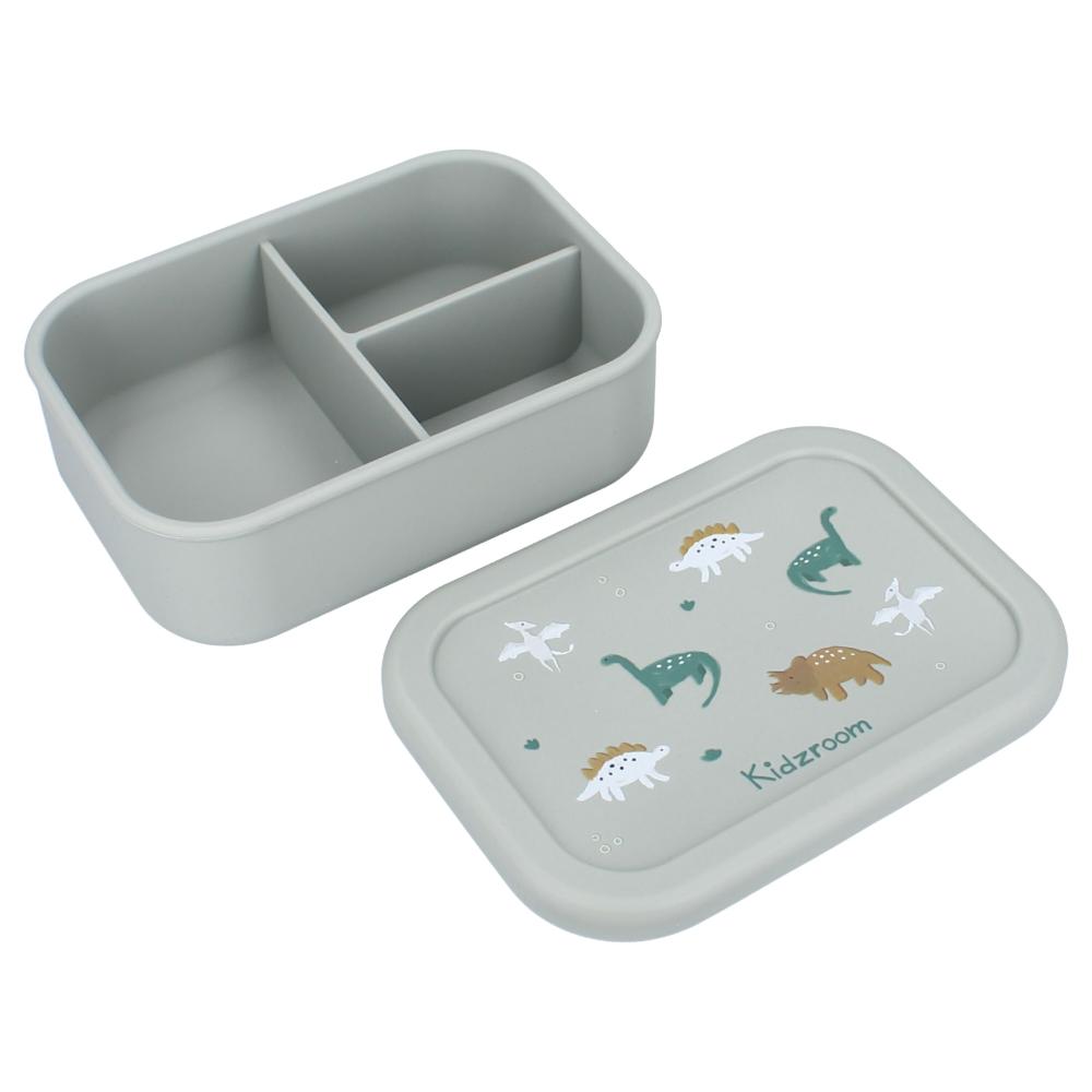 Kidzroom - Kids Lunchbox With 3 Compartments - Small Talk - Green