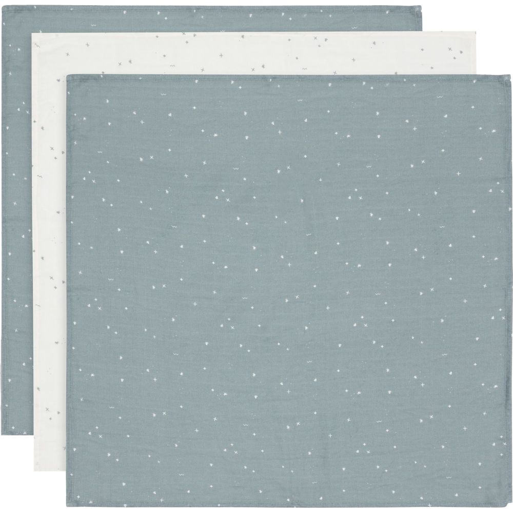 Jollein Muslin Cloth - 3 Pc Set - 70 x 70 cm