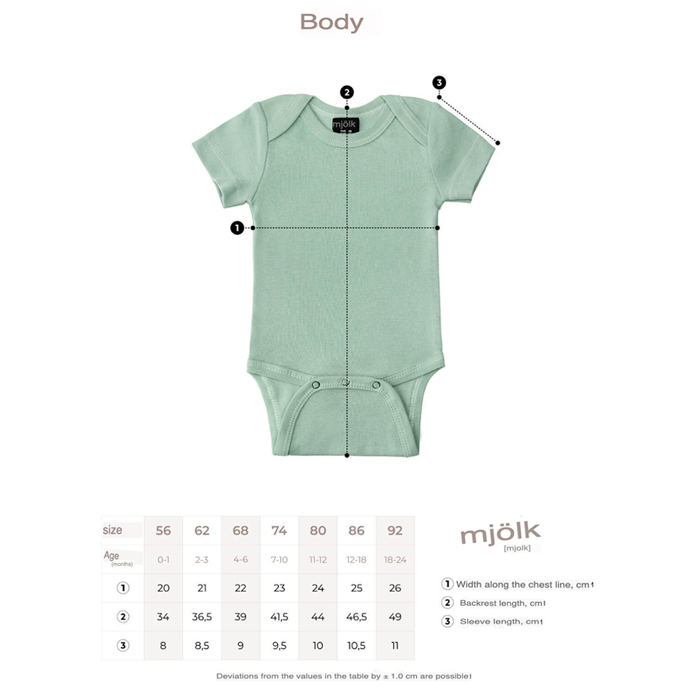 Mjolk Short Sleeves Bodysuit - Camel