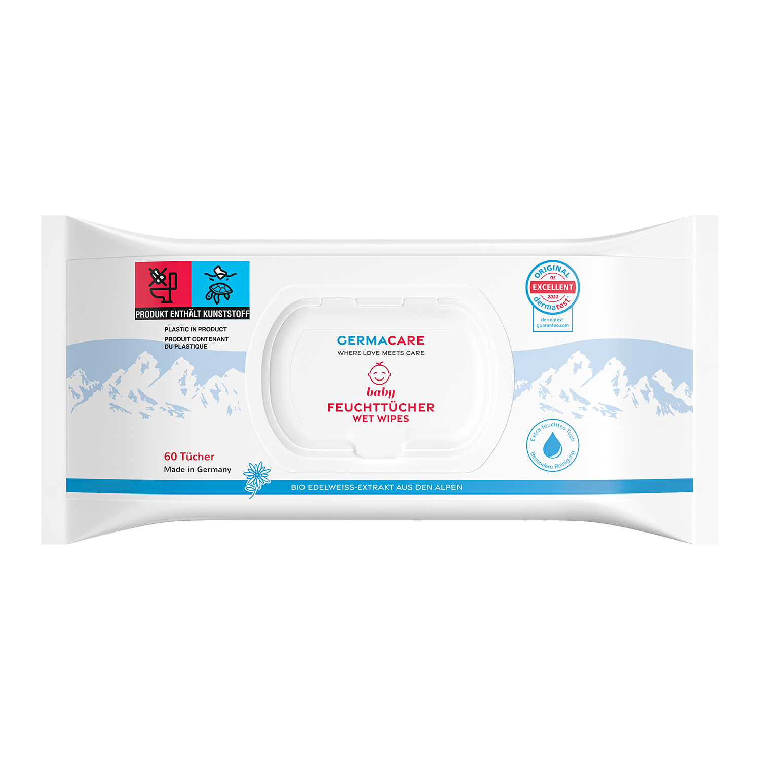 Germacare - Baby Wipes - 60 Sheets