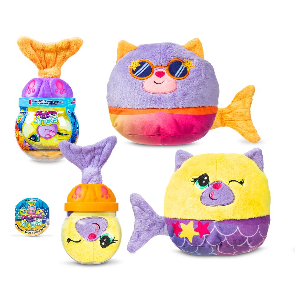 Misfittens - Kittens Fish Bowl Plush Toy - 15 cm - Style May Vary - 1 Pc