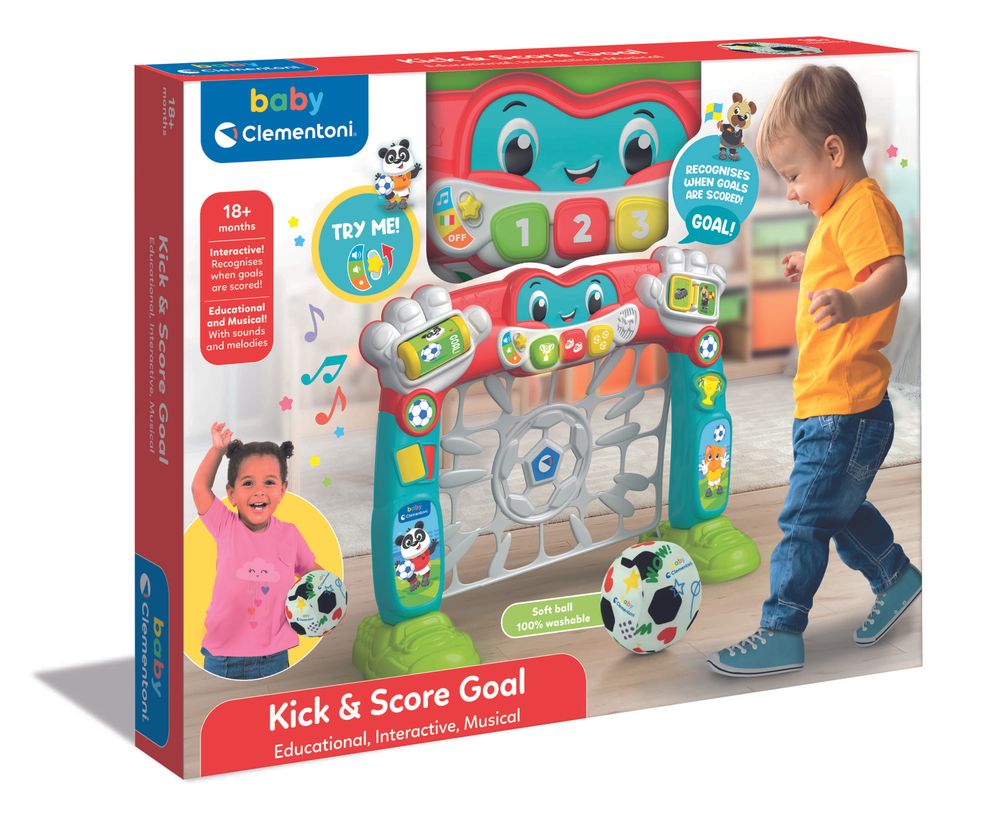 Clementoni - Kick & Score Goal Interactive Football Toy