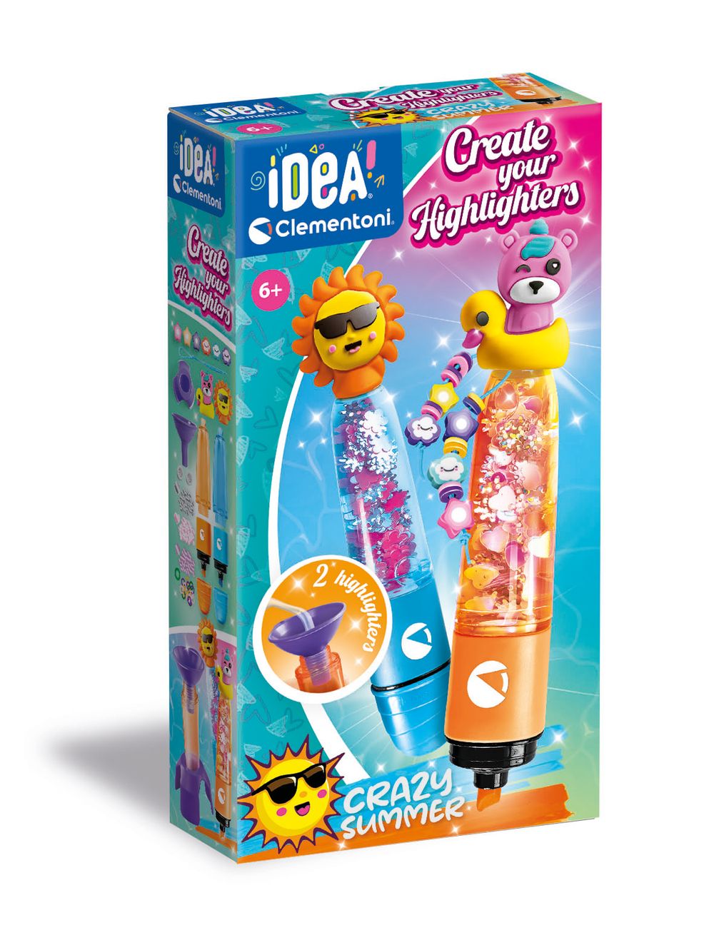 Clementoni - Idea Create Your Highlighter - Crazy Summer