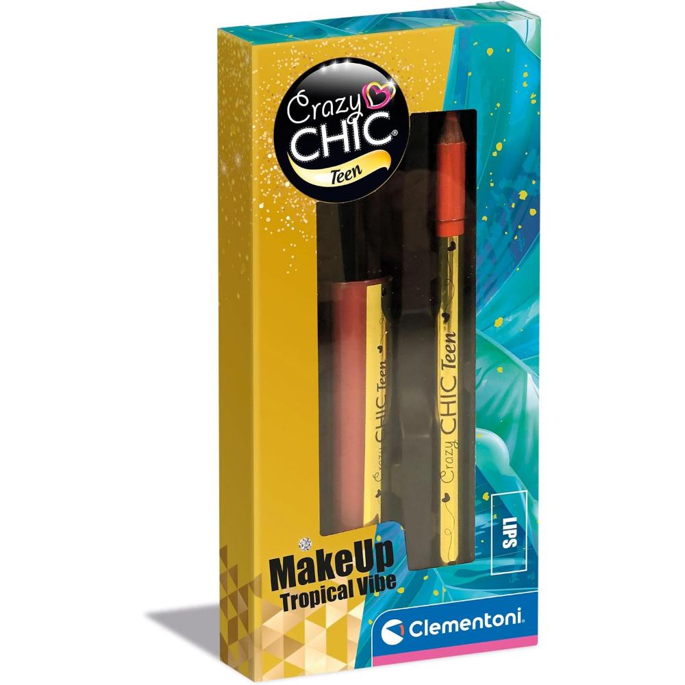 Clementoni - Crazy Chic Lip Gloss + Lip Liner - Tropical Vibe