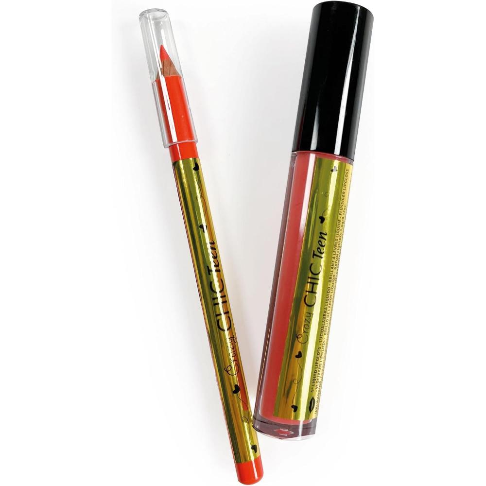 Clementoni - Crazy Chic Lip Gloss + Lip Liner - Tropical Vibe