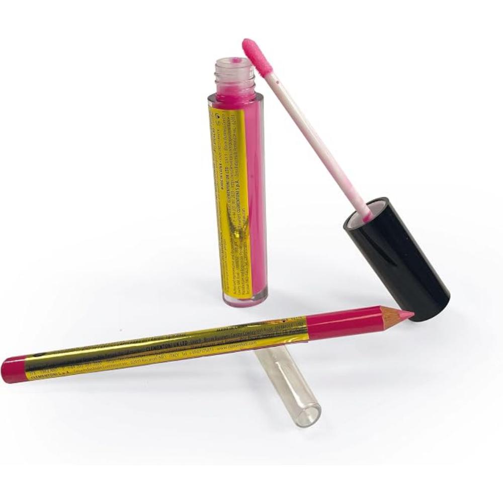 Clementoni - Crazy Chic Lip Gloss + Lip Liner - Pink Power