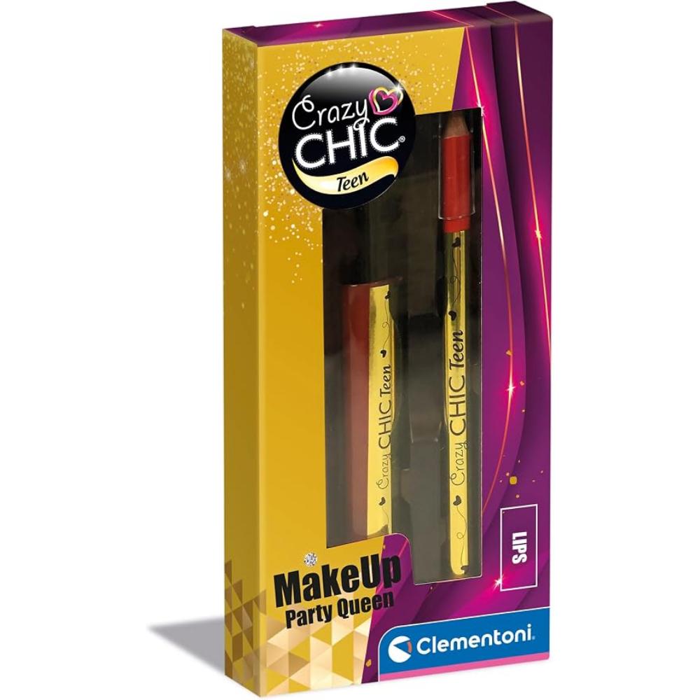 Clementoni - Crazy Chic Lip Gloss + Lip Liner - Party Queen