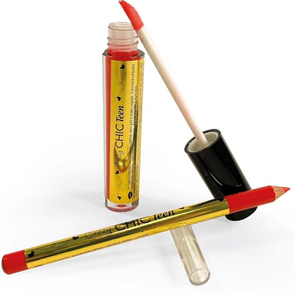 Clementoni - Crazy Chic Lip Gloss + Lip Liner - Party Queen