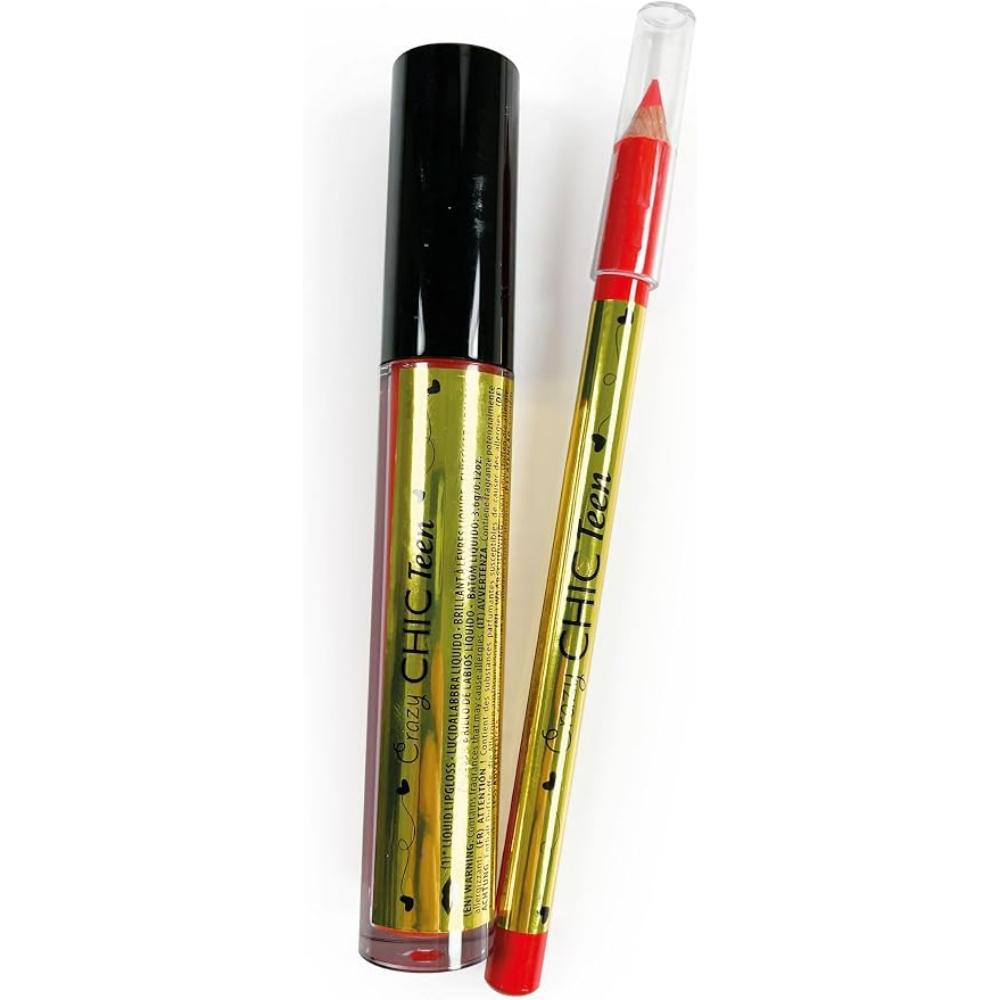 Clementoni - Crazy Chic Lip Gloss + Lip Liner - Party Queen