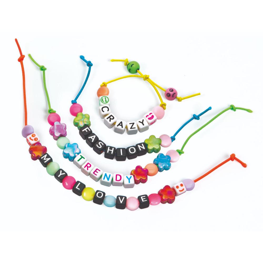 Clementoni - Crazy Chic Message Beads Bracelet Kit