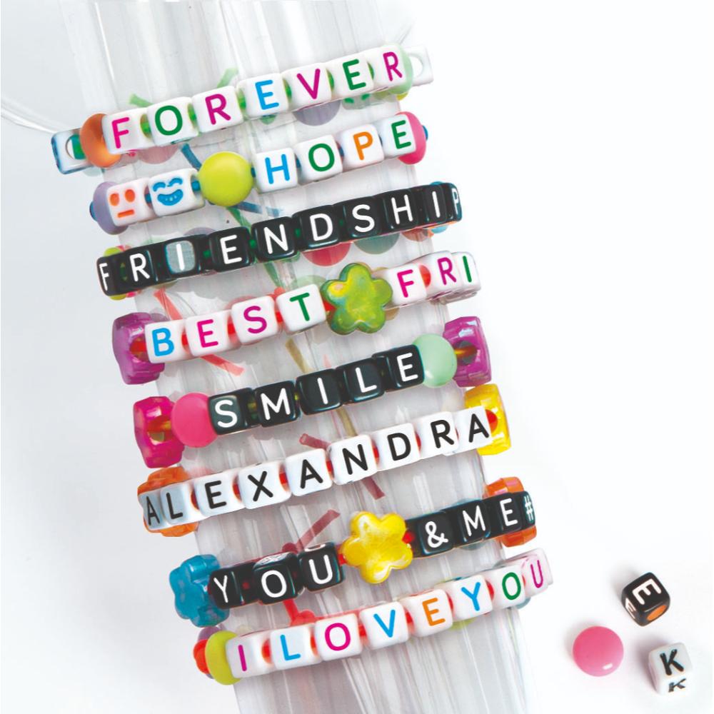 Clementoni - Crazy Chic Message Beads Bracelet Kit