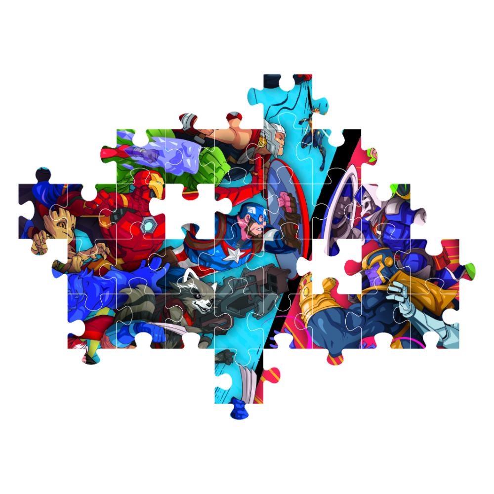 Clementoni - Marvel Heroes Vs Villains Jigsaw Puzzle - 104pcs