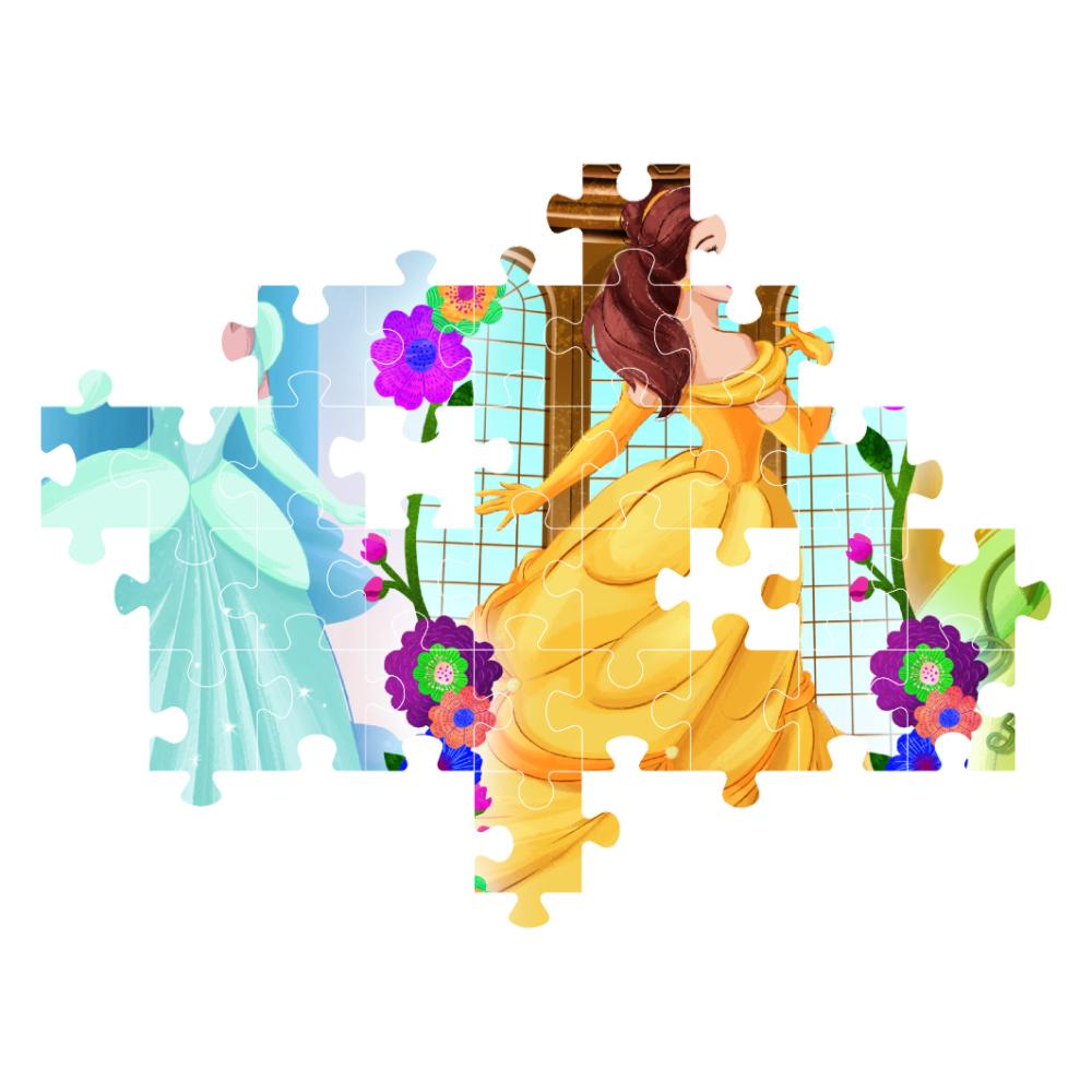 Clementoni - Disney Princess Gown Puzzle - 104 Pcs