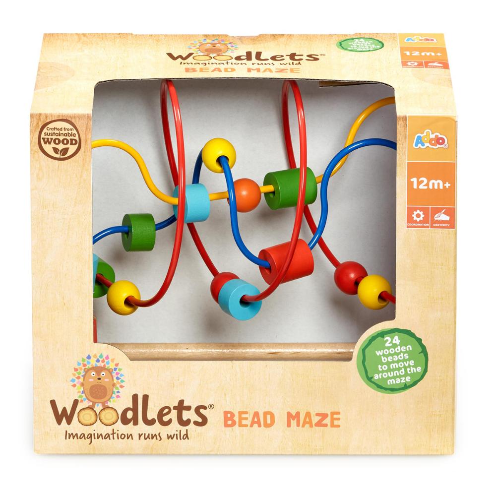 ADDO - Woodlets Wooden Bead Maze - MultiColor