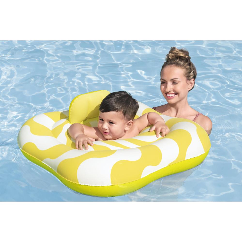 Bestway - Swimsafe Inflatable Baby Pool Float - Wavy Square