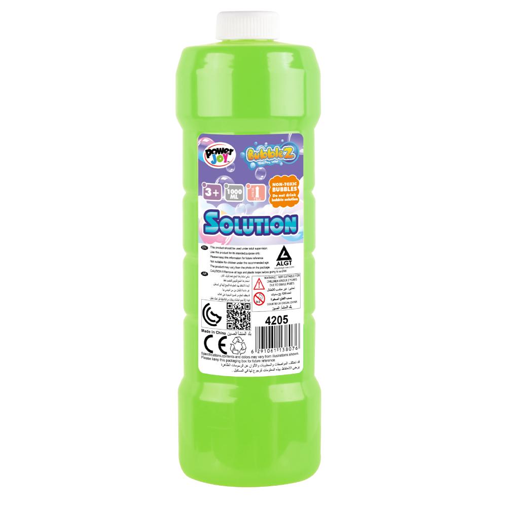 Power Joy - Bubble Solution Bottle - 1L - 1pc - Color May Vary