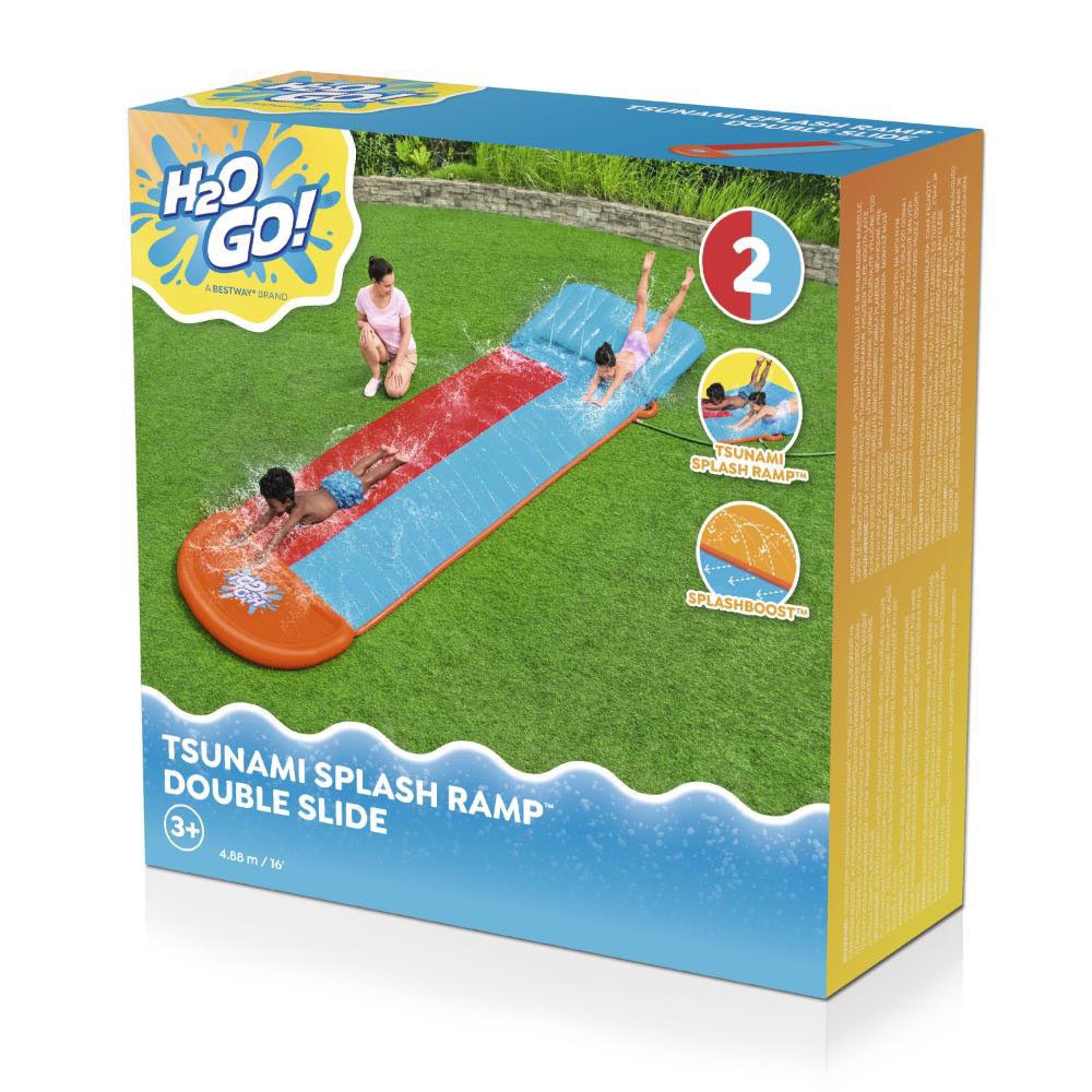 Bestway - H2OGo Tsunami Splash Ramp Water Slide - Blue/Red - 488 cm