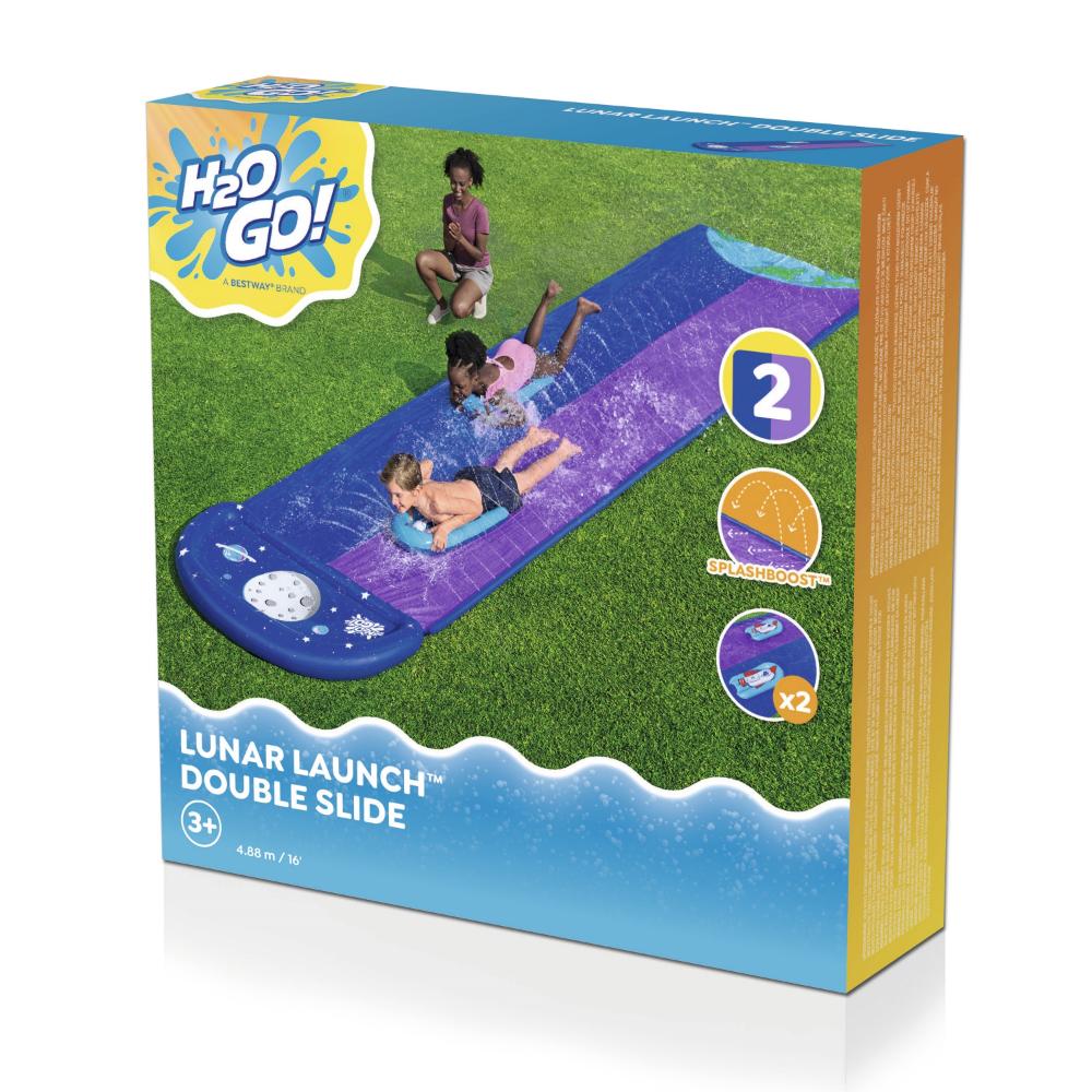 Bestway - H2OGO Water Slide Lunar Launch With Built-In Sprinkler