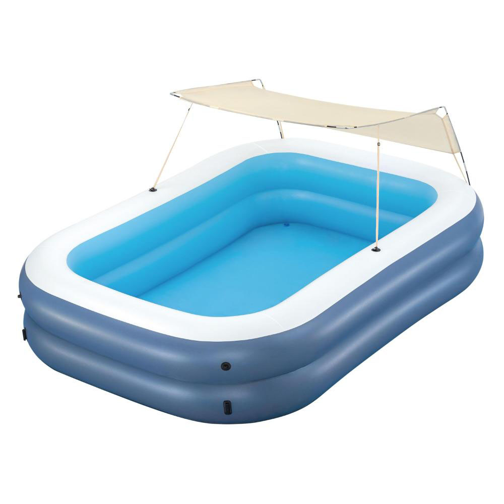 Bestway - Summer Bliss Shaded Inflatable Family Pool - Blue - 254x178x140 cm