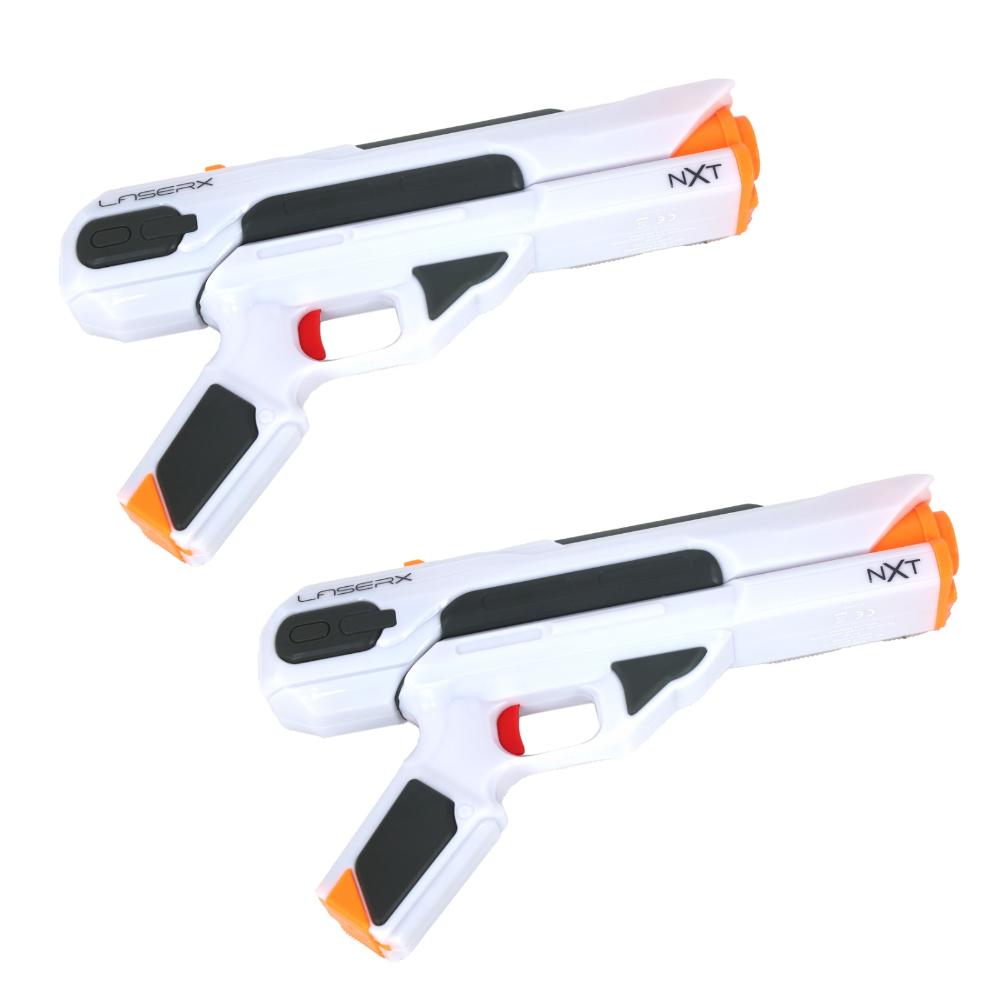 Laser X - NXT Interactive Laser Blaster Set - White - 2 Pcs