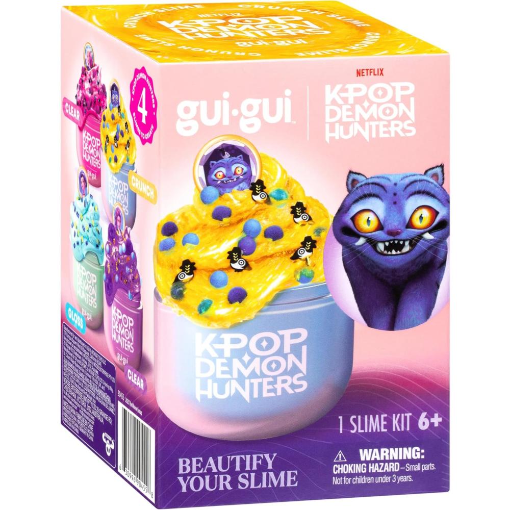 Moose Toys - Gui-Gui Slime Kit K-Pop Demon Hunters - Derpy Crunch Slime - Style May Vary - 7 Pc Set