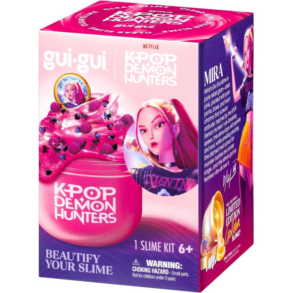 Moose Toys - Gui-Gui Slime Kit K-Pop Demon Hunters Set - Mira Clear Slime - Style May Vary - 3 Pc Set