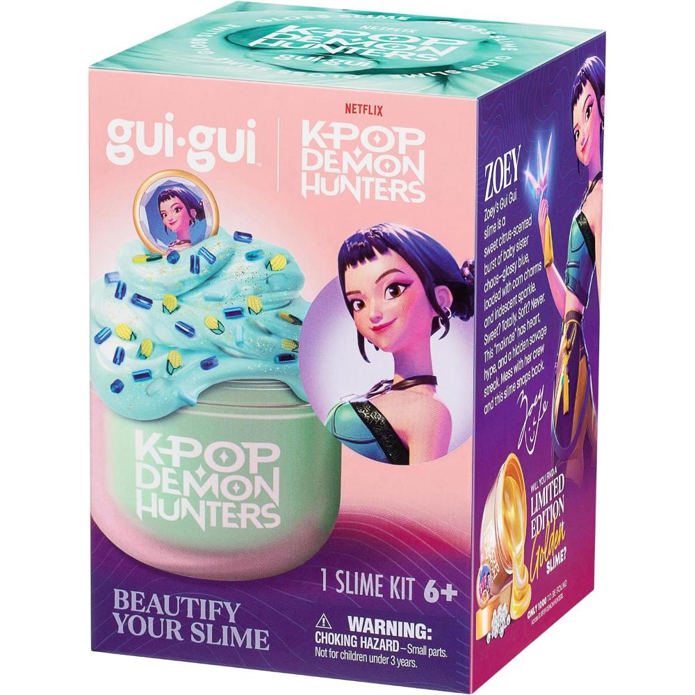 Moose Toys - Gui-Gui Slime Kit K-Pop Demon Hunters Set - Zoey Gloss Slime - Style May Vary - 5 Pc Set
