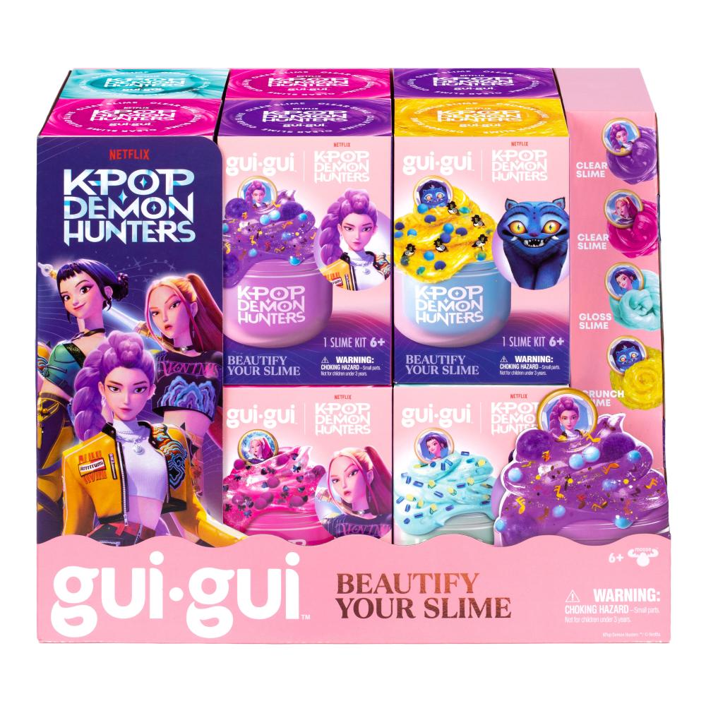 Moose Toys - Gui-Gui Slime Kit K-Pop Demon Hunters Set - Zoey Gloss Slime - Style May Vary - 5 Pc Set
