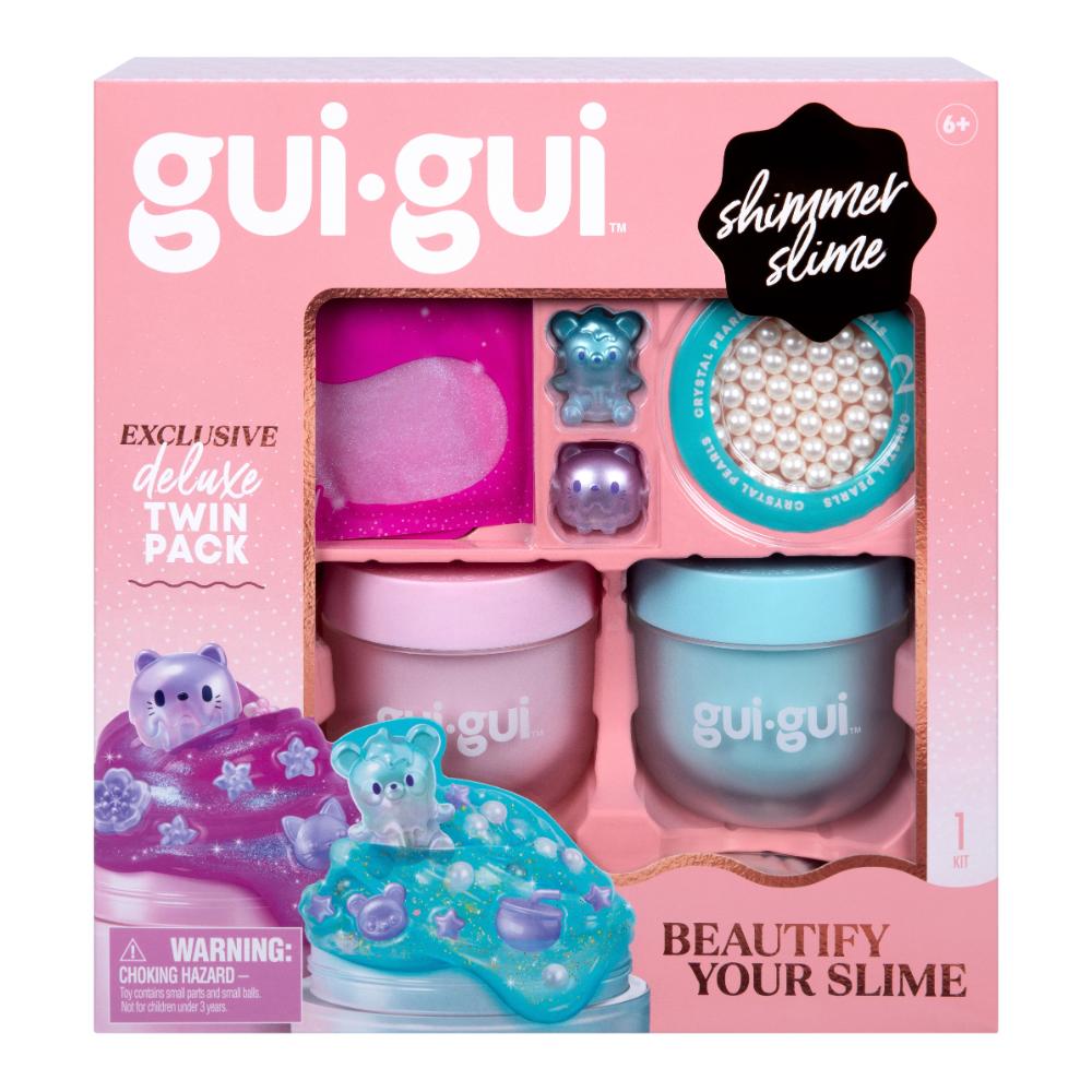 Moose Toys - Gui-Gui Shimmer Slime Deluxe Twin Pack Craft Kit - Multicolor