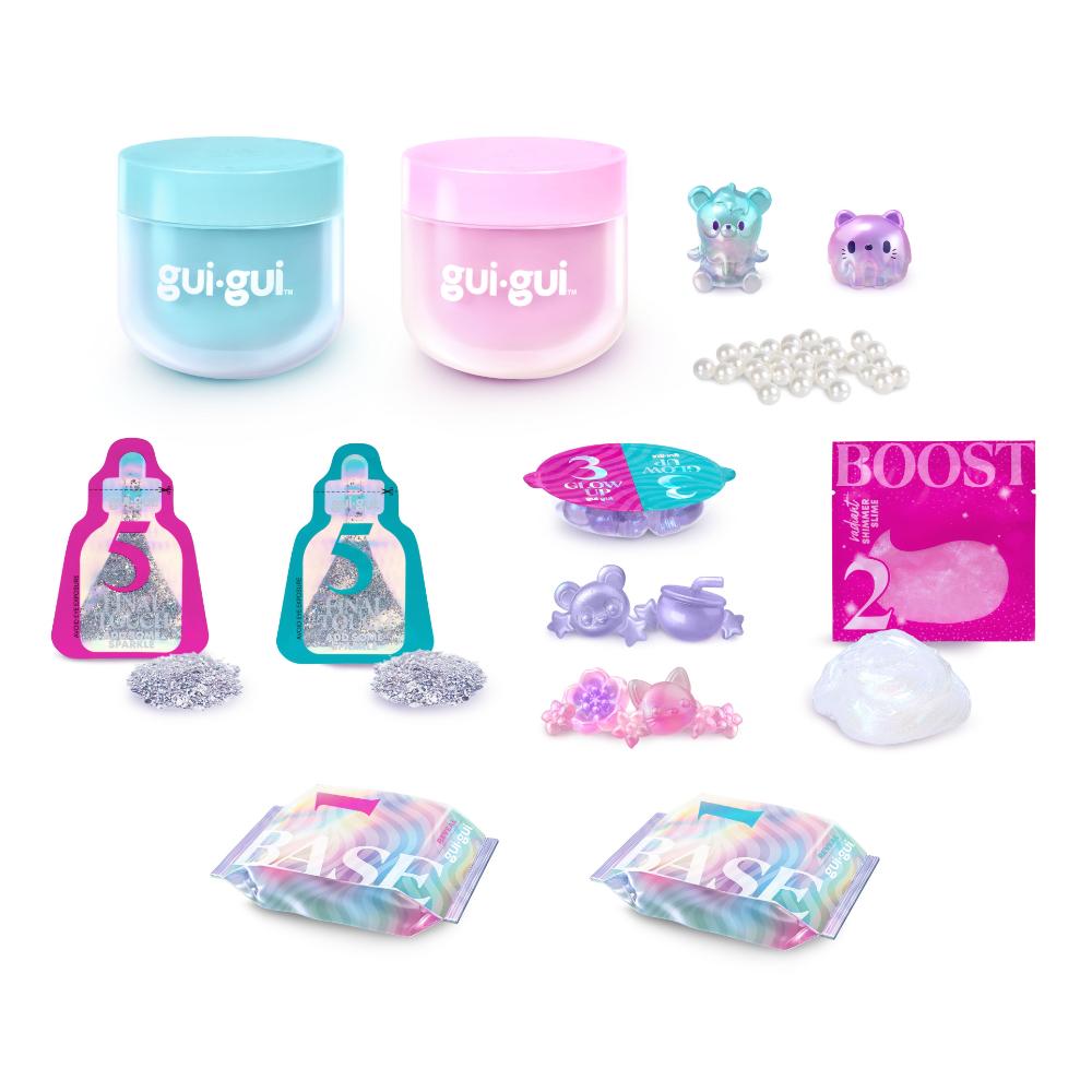 Moose Toys - Gui-Gui Shimmer Slime Deluxe Twin Pack Craft Kit - Multicolor