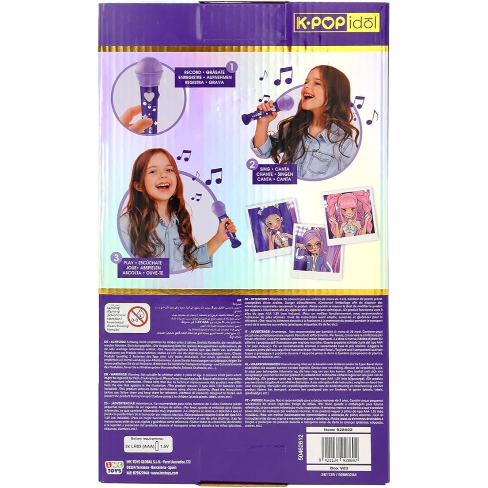 IMC Toys - K-Pop Idol Micro Recorder - Purple - 24 cm