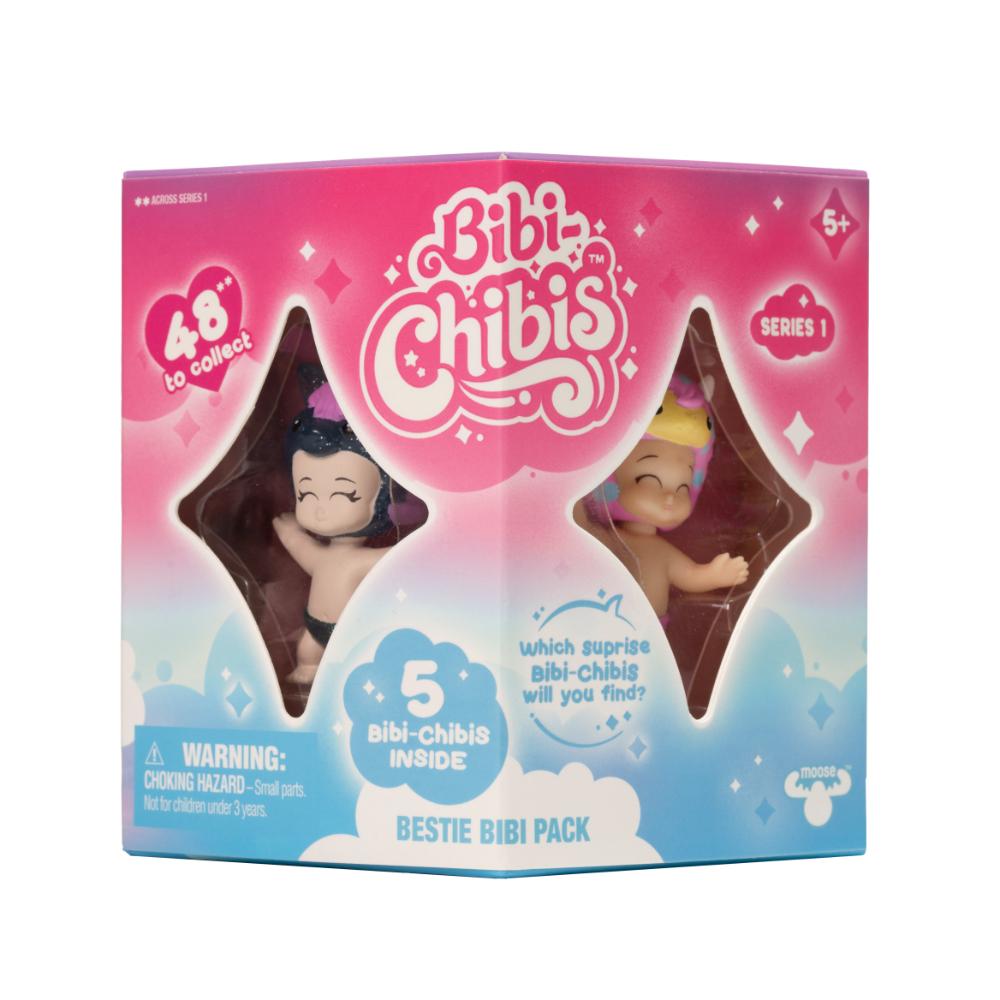 Moose Toys - Bibi-Chibis Bestie Bibi Collectible Mystery Pack - 5pc - Style May Vary