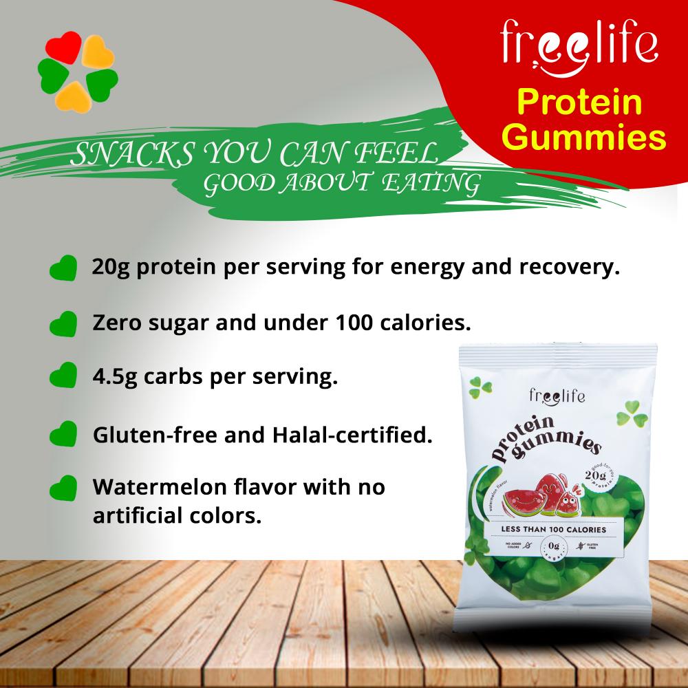 freelife - Watermelon Protein Snack Gummies - 32G Per Pack