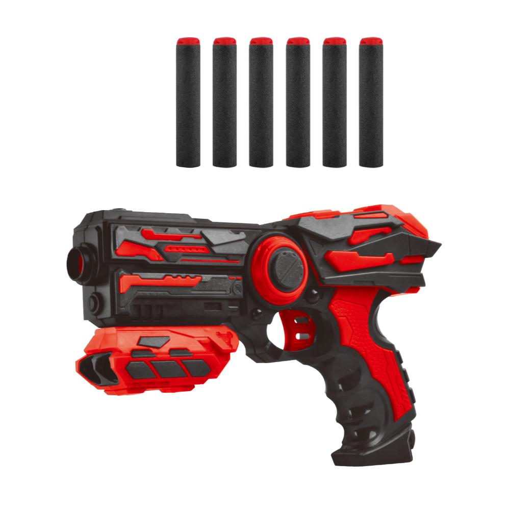 Power Joy - X Blaster 2 Toy Gun With 6 Foam Bullet Set - Color May Vary - 1 Pc