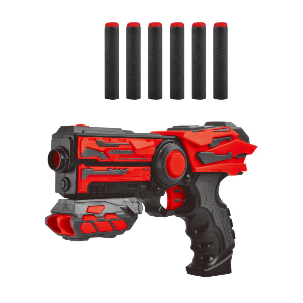 Power Joy - X Blaster 2 Toy Gun With 6 Foam Bullet Set - Color May Vary - 1 Pc