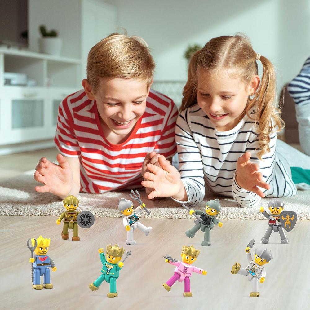Picasso Tiles Magnetic Medieval Character Figures Set - Multicolor - 16 Pcs