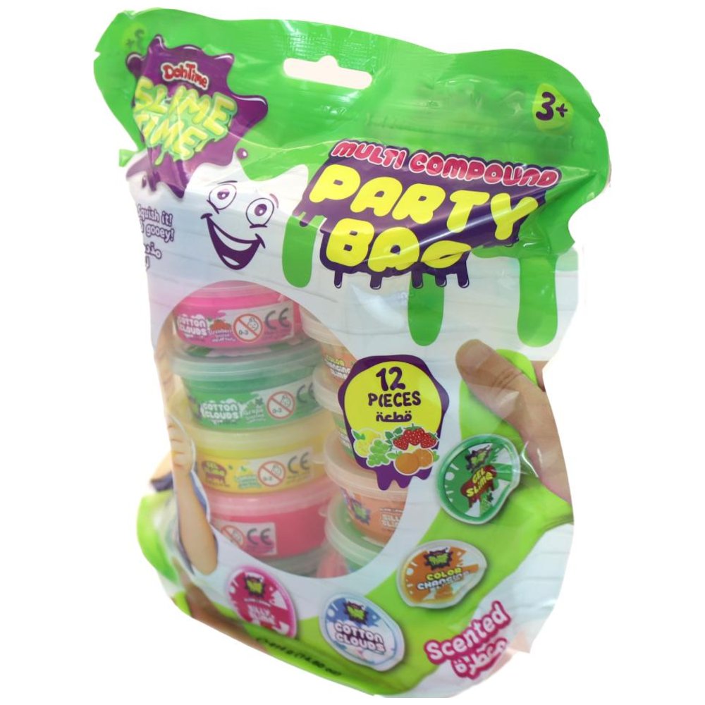 Dohtime - Slimetime Novelties Partybag Slime - 12pcs - 340g