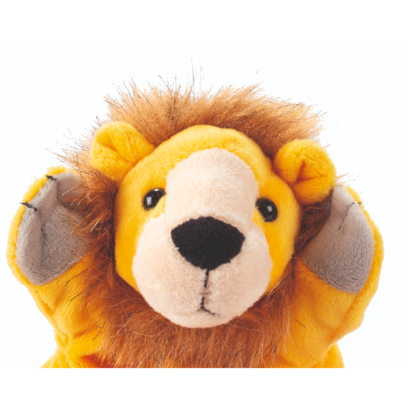 Beleduc - Handpuppet - Lion - Yellow - 25cm