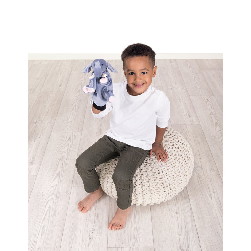Beleduc - Handpuppet - Elephant - Grey - 29cm